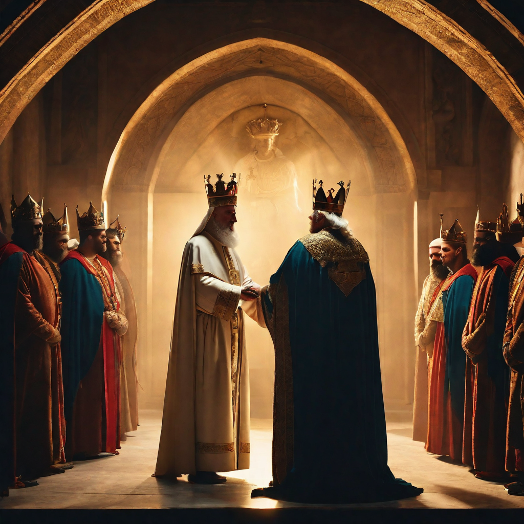 Charlemagne and his role with the church and Pope 