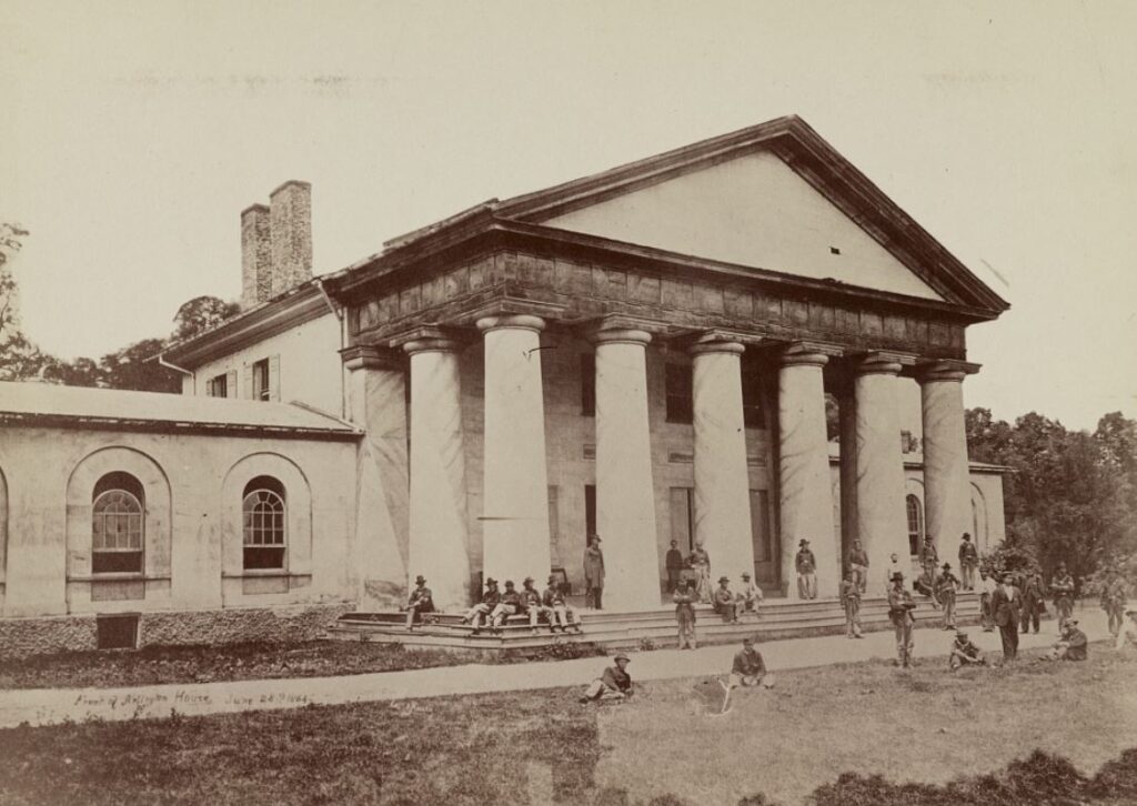 General Robert E. Lee's Arlington House in 1864 occupied by Union forces