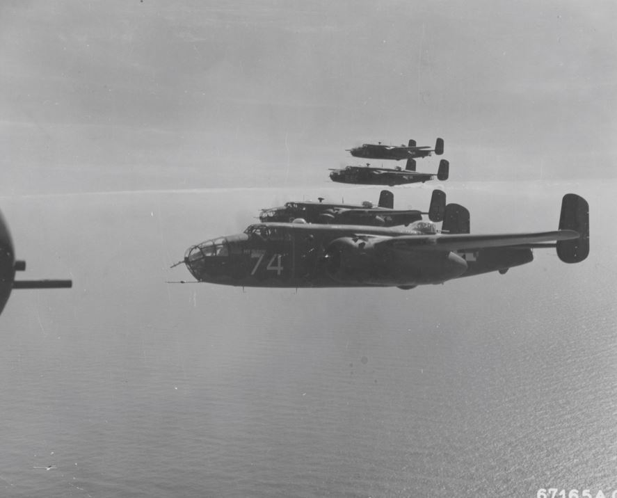 Aerial operations over Attu, Alaska