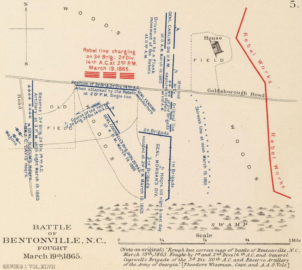 North Carolina: Battle of Bentonville (March 19-21, 1865)