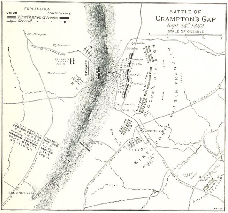 Battle of Crampton's Gap, Maryland, Civil War