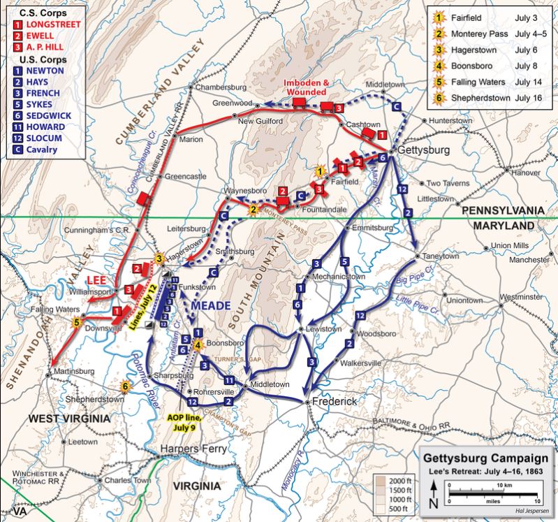 Battle of Williamsport, Maryland, Gettysburg Campaign