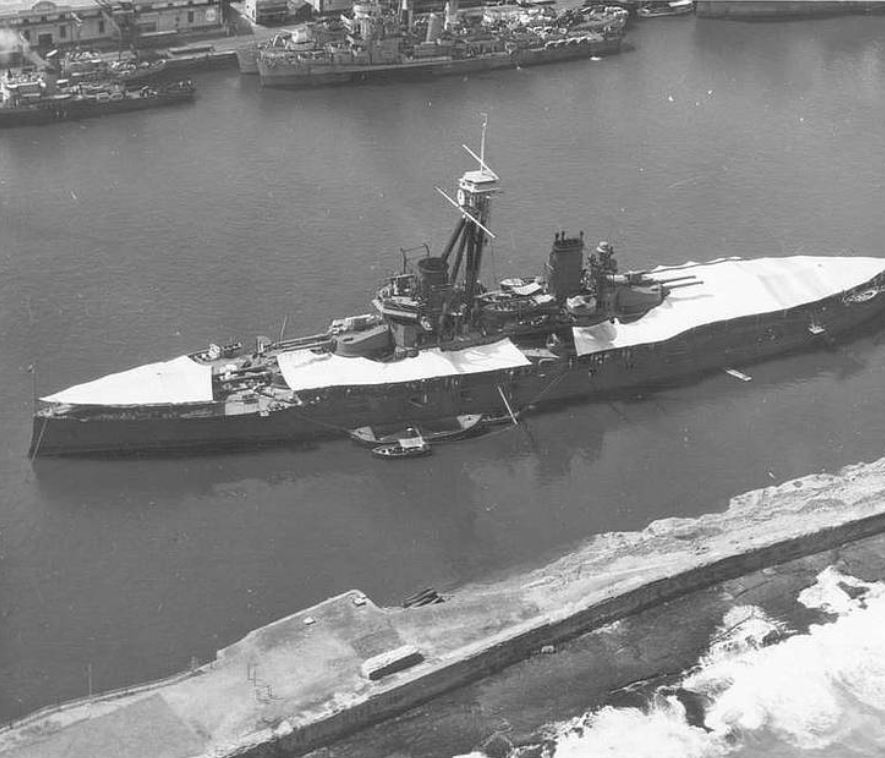 Brazilian battleship São Paulo Recife during the Second World War