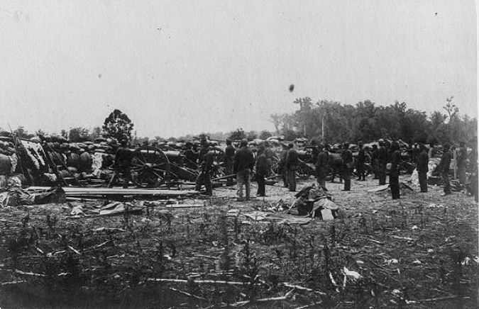 View of Capt. Mac's battery, Port Hudson