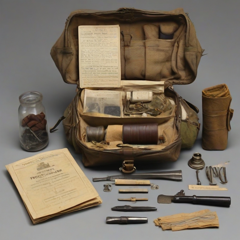 Contents of a World War 1 German Tornister Pack