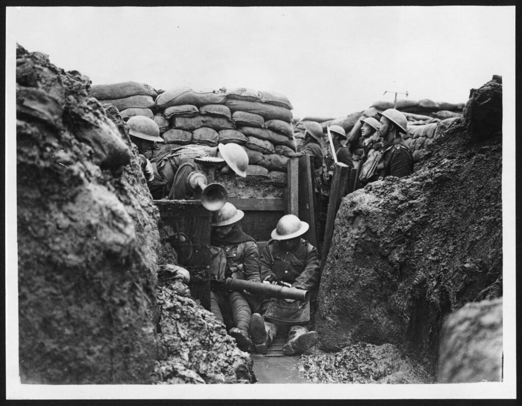 Muddy Trenches in World War 1 