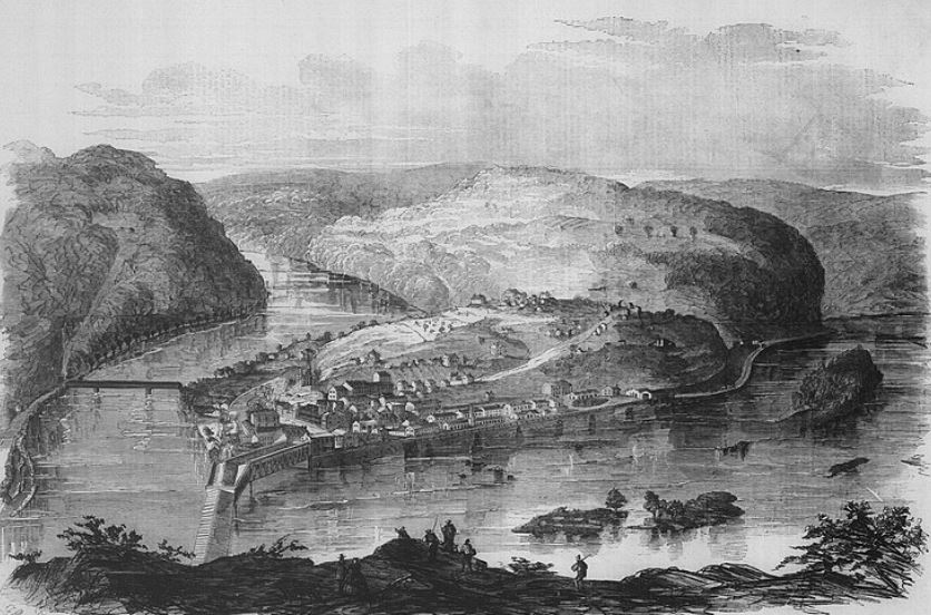 •	John Brown's raid on Harper's Ferry in 1859 
