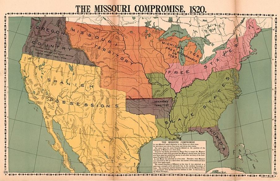 Missouri Compromise of 1820 and slavery