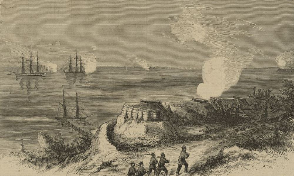 The Union Navy established a blockade of Southern ports early in the war