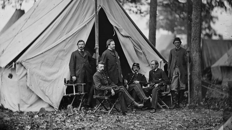 Dr. Jonathan Letterman, medical director of the Army of the Potomac and staff