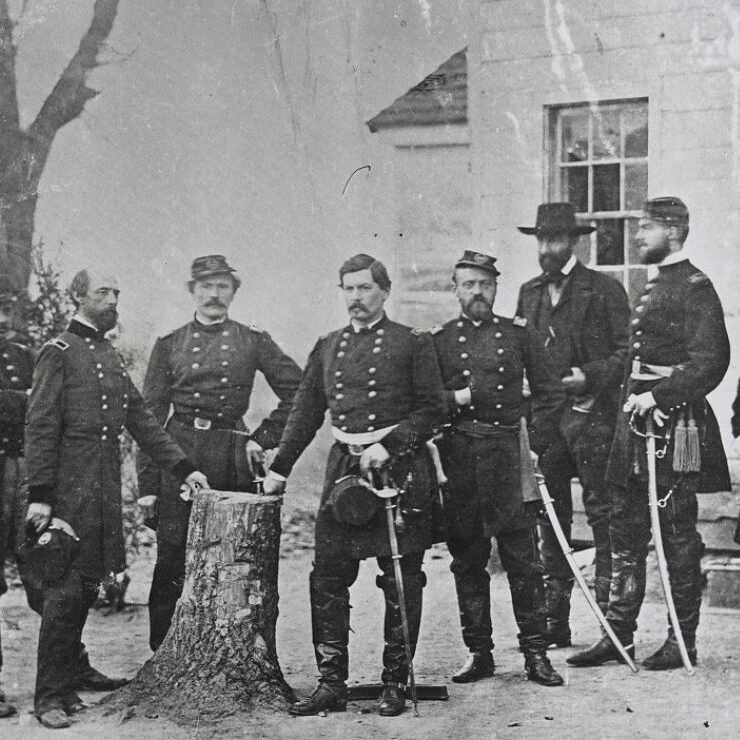 Gen. McClellan and staff