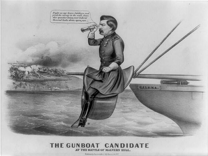 Anti-War George B. McClellan 1864 Election Cartoon