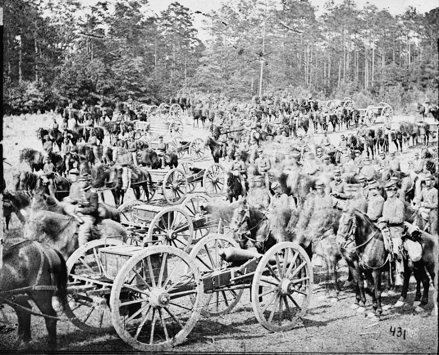 Richmond, Virginia. Wagon park at Fair Oaks, June 1862