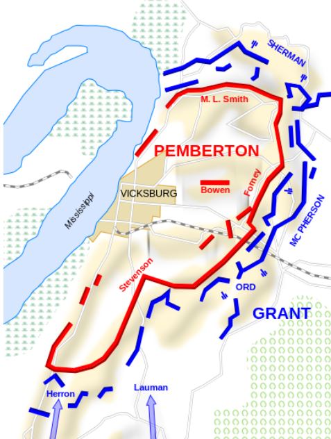 What Tactics Did the Union Army Use in the Siege of Vicksburg?