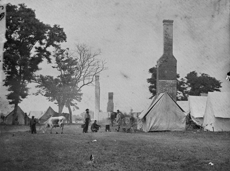 White House Landing, Virginia. Ruins of the White House, burnt during the Federal evacuation