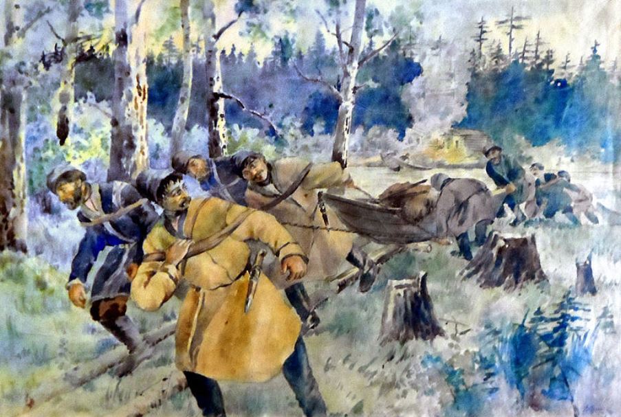 promyshlenniki Russian settlers and hunters in Alaska