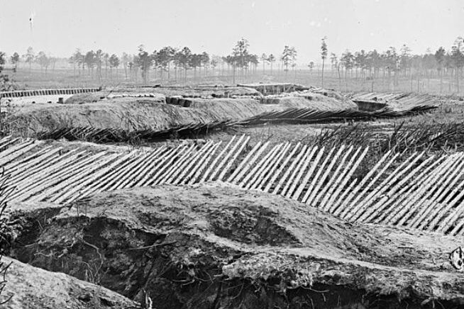 Union trenches at Petersburg