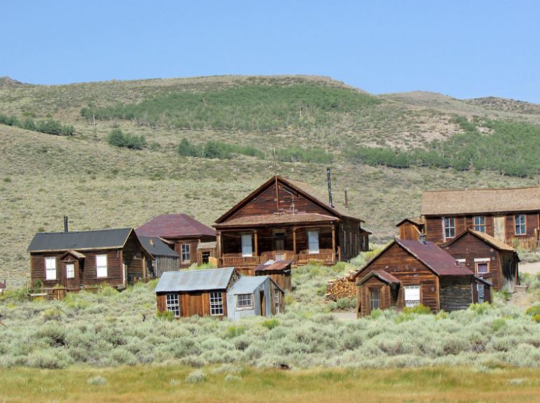 Bodie Ghost Town in california after Gold Rush