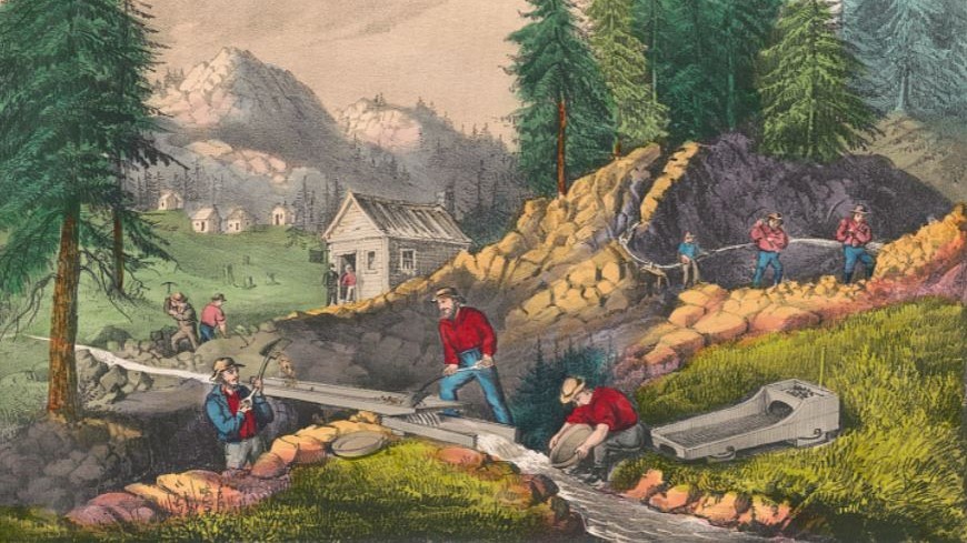 Who benefited the most from the California Gold Rush?