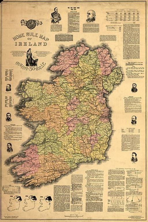 Home Rule Map of Ireland