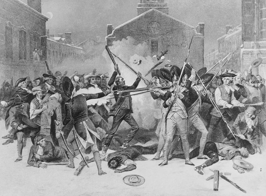 Boston Massacre in 1770